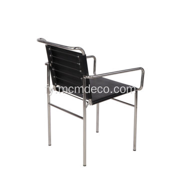 Modern design swart learen Eileen Grey Roquebrune stoel